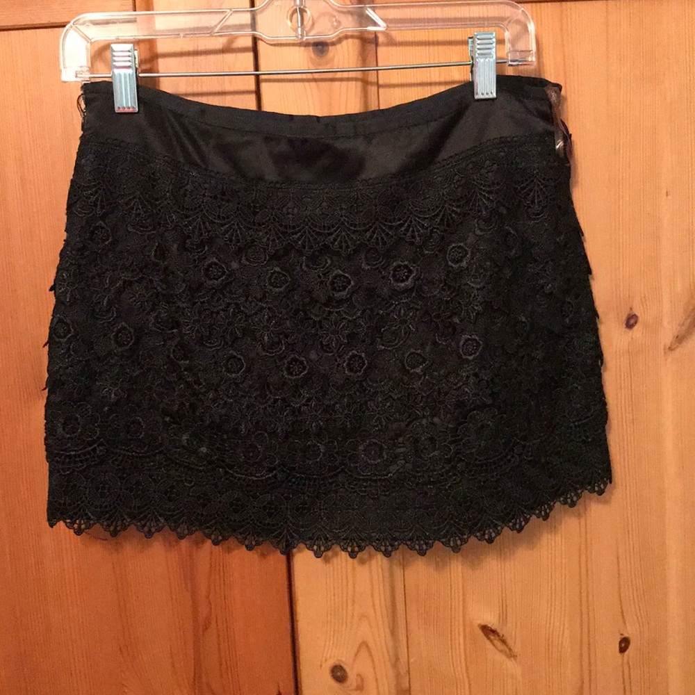 Black Lace Skirt